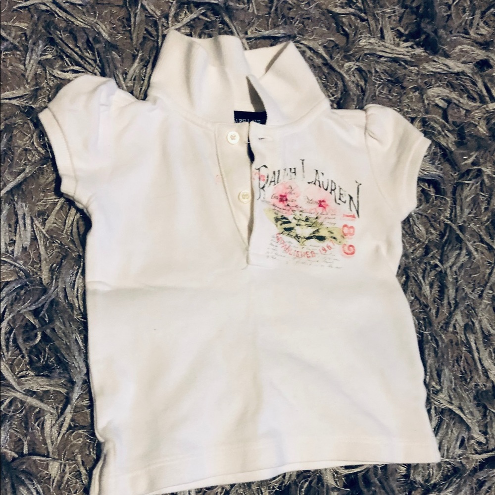 Polo Ralph Lauren collar shirt baby girl